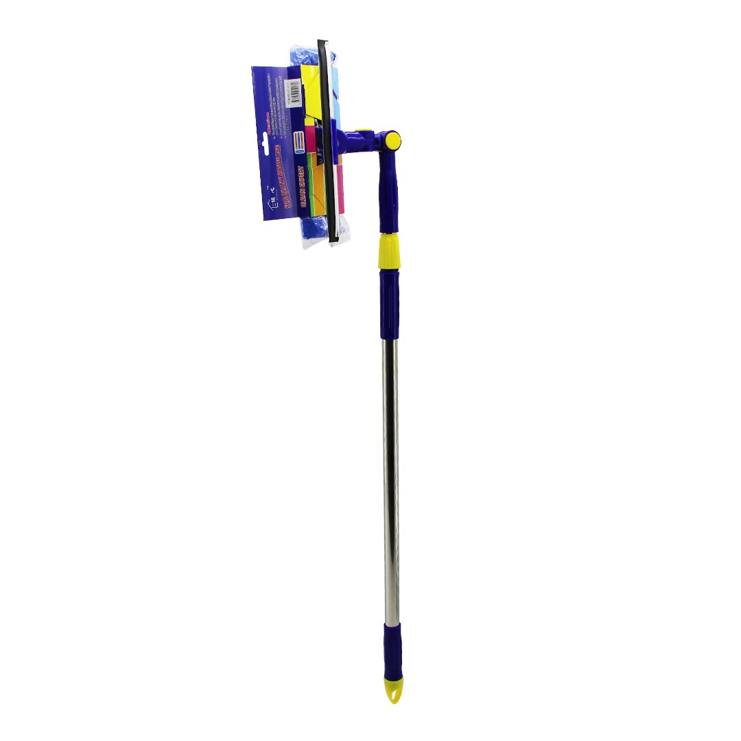 Star Q 2 Başlı=camsil Çekpas - M.fiber MOP=24.5CM 360 Derece Başlık Camsil - Mop Uzayan Metal - Pls.sap= 85-133CM