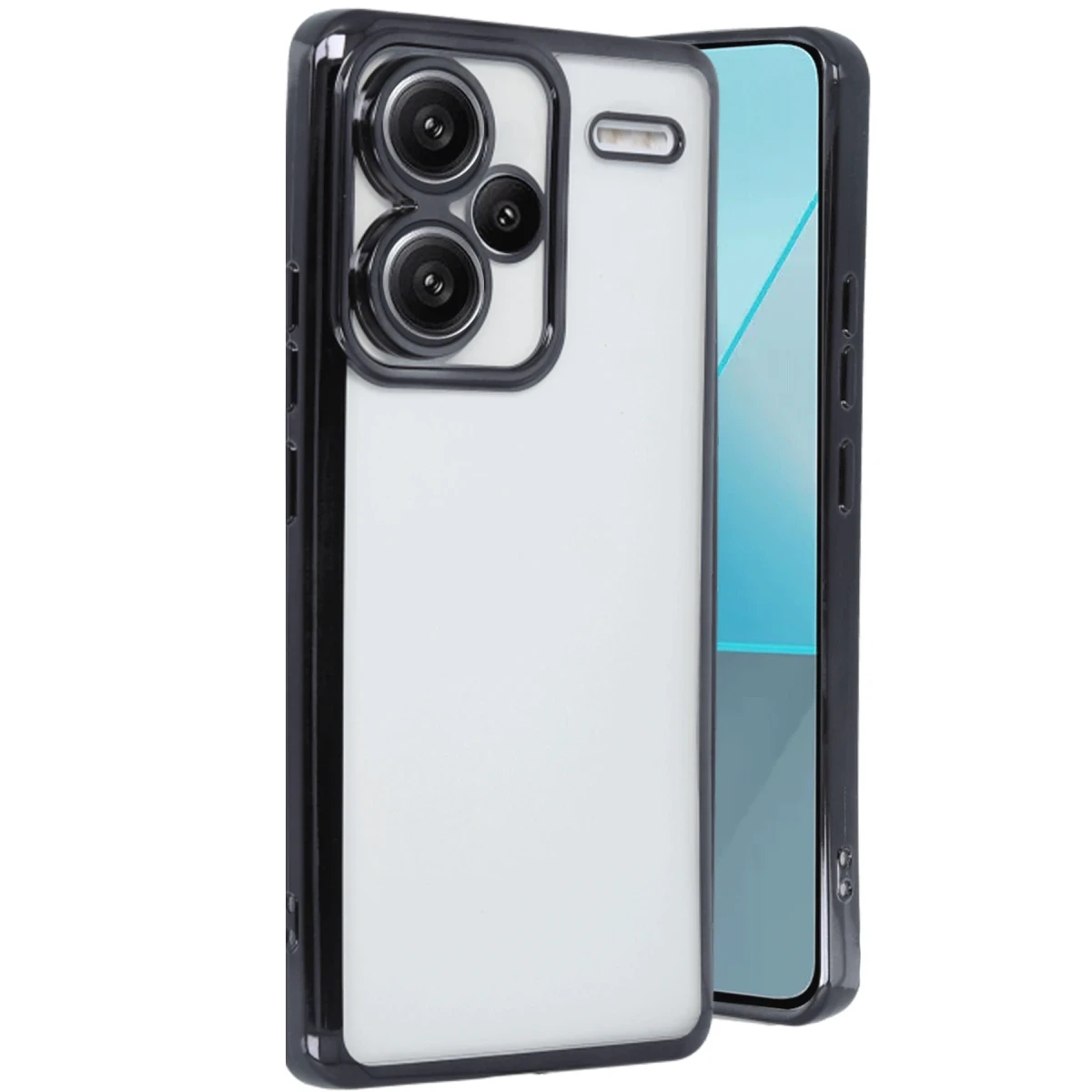 Xiaomi Redmi Note 13 Pro Plus Kılıf Razer Lensli Silikon - Siyah