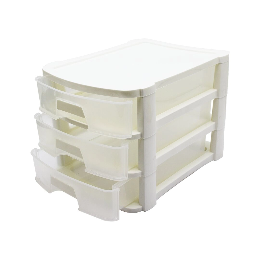 Pratik 3 Katlı Çekmece 27.8x35.5x25.5cm Ofis Kullanımı