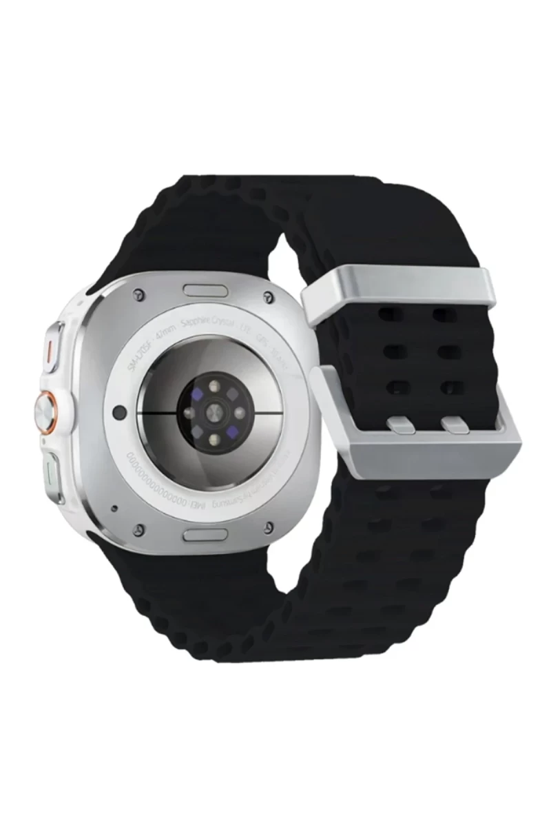 Watch 7 Ultra KR417 Rug Silikon Kordon - Siyah