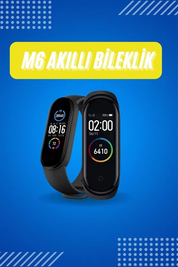 Spor Modları ile Akıllı Bileklik M6 Uyumlu Çağrı Görme