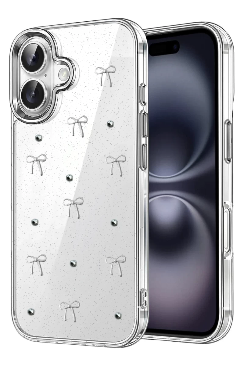 Apple iPhone 17 Uyumlu Fiyonk Desenli Kapak - Desen 5