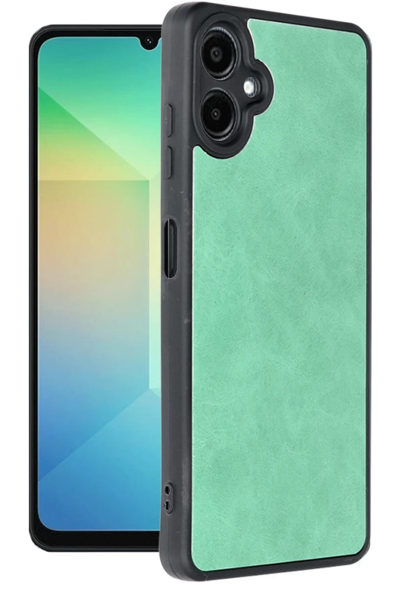 Samsung Galaxy A06 Uyumlu Kılıf Aras Deri Kapak - Koyu Yeşil