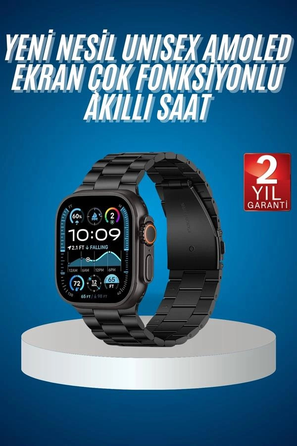 Su Geçirmez Akıllı Saat 3 Kordonlu Adımsayar GPS