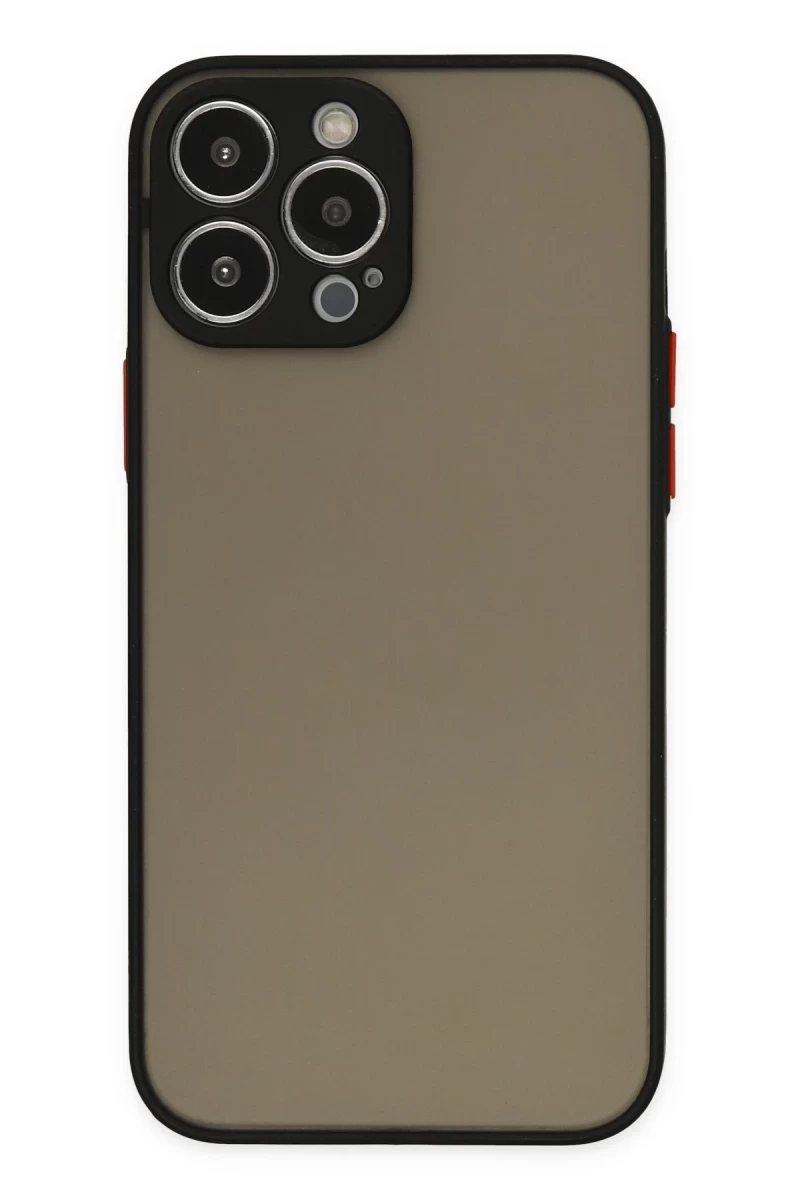 Apple iPhone 14 Pro Uyumlu Kılıf Montreal Silikon Kapak - Siyah