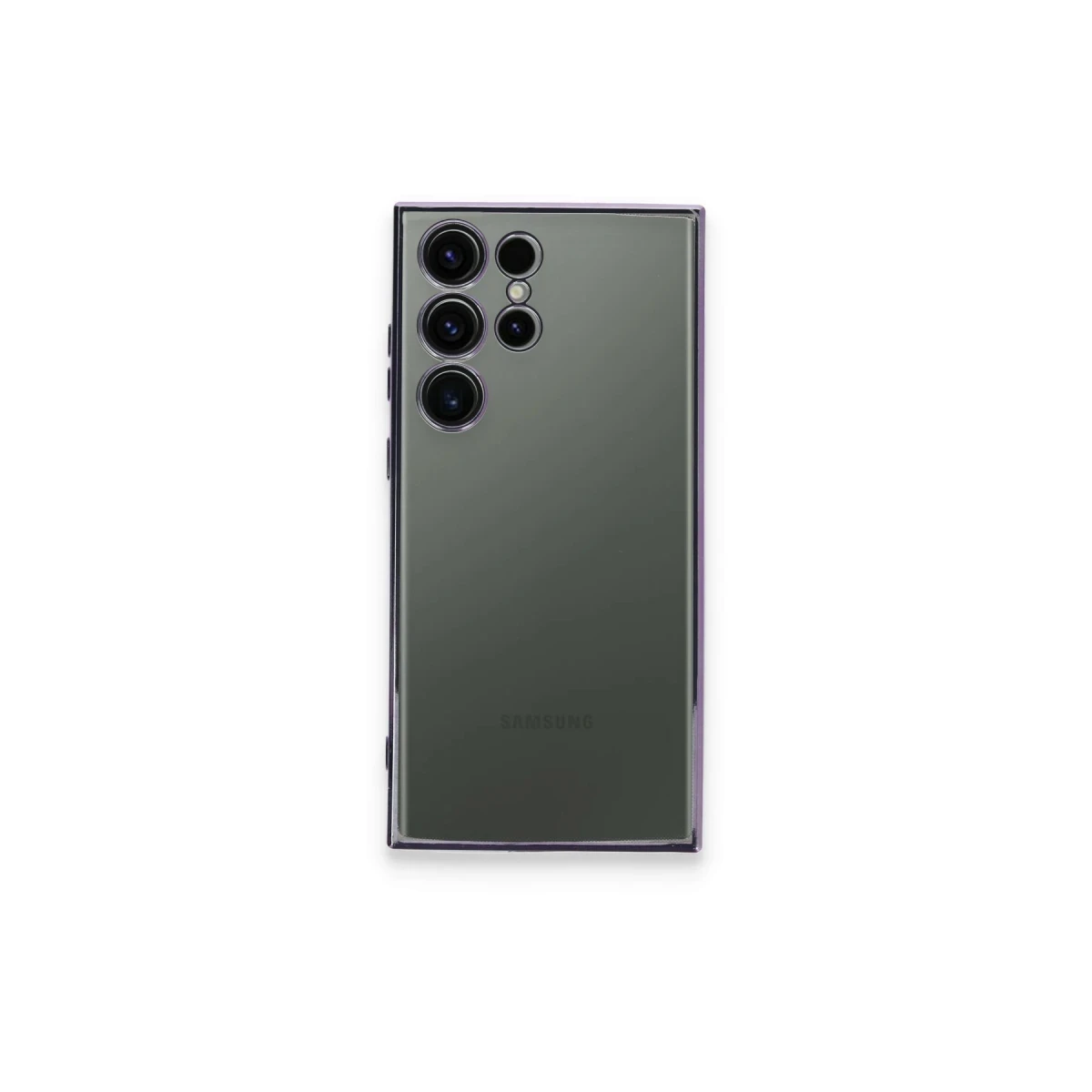 Samsung Galaxy S24 Ultra Kılıf Razer Lensli Silikon - Siyah
