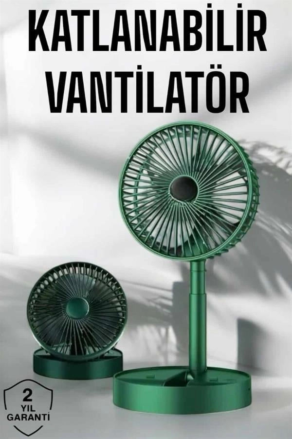 Katlanabilir Mini Fan Telefon Standlı 3 Kademeli Soğutucu