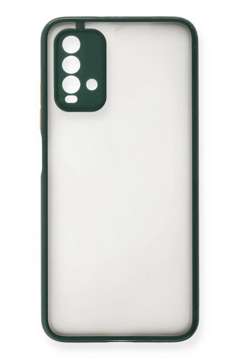 Xiaomi Redmi 9T Uyumlu Kılıf Montreal Silikon Kapak - Yeşil