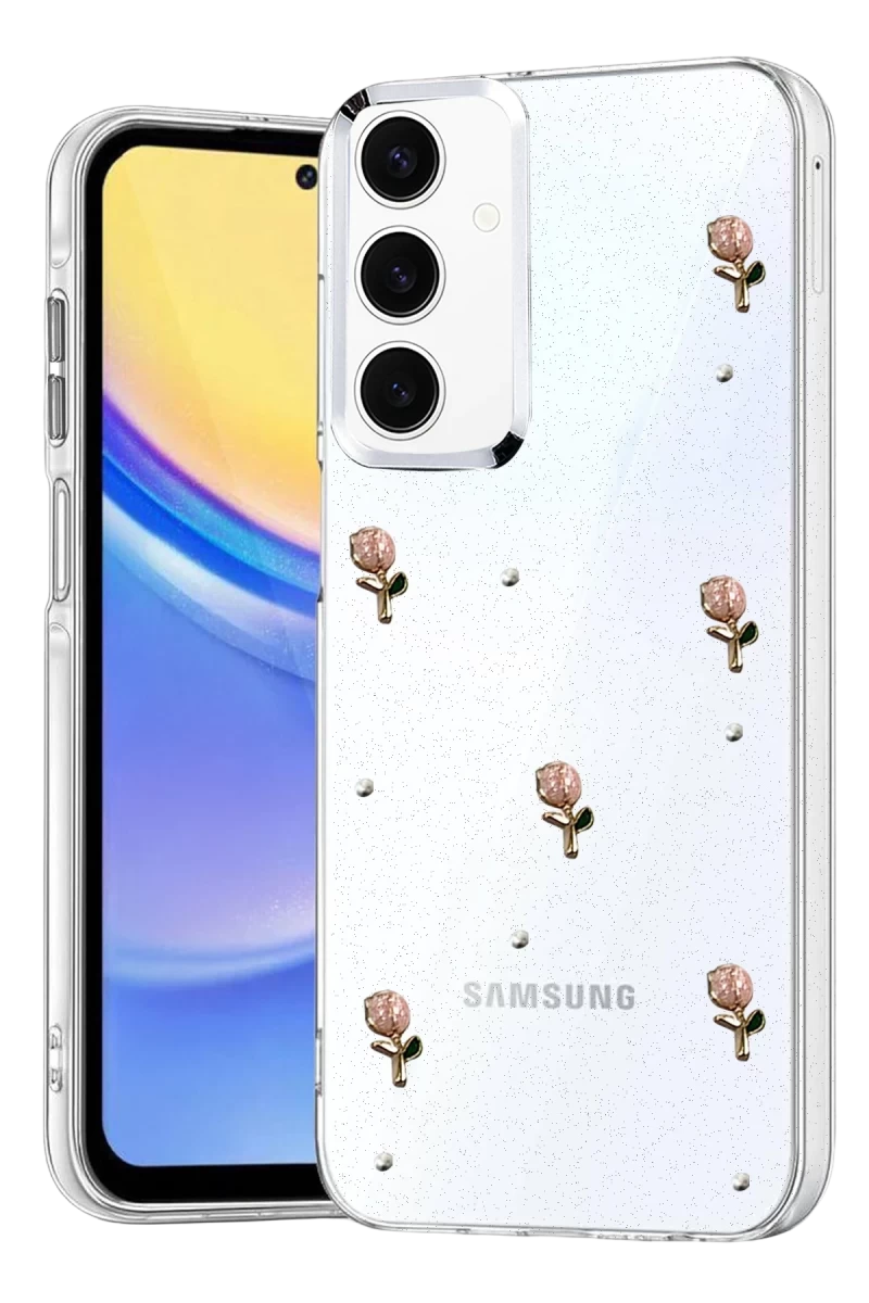 Samsung Galaxy A15 4G Uyumlu Fiyonk Desenli Kapak - Desen 6
