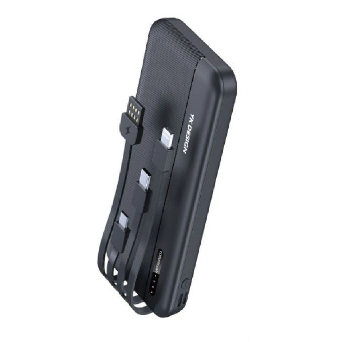 Hızlı Kablosuz Şarj Powerbank 10000 mAh 4 Kablolu Tasarım