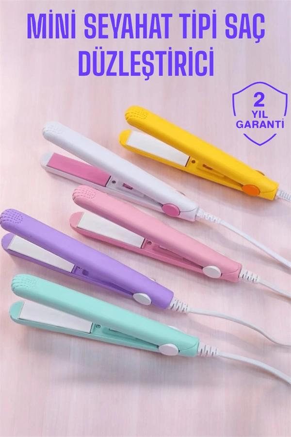 Mini Saç Düzleştirici 16 cm Seyahat Dostu Seramik Kaplama