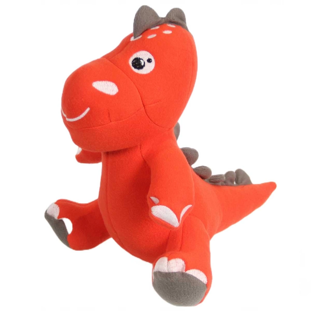 Sevimli Dino Peluş Oyuncak 25 cm Turuncu Renk