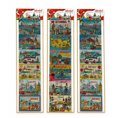Temalı Silikon Magnet 6'lı Set (İstanbul Model)