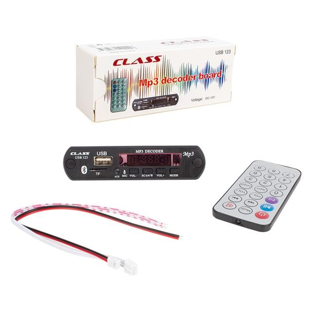 Class 12V SD-AF-VR Oto Teyp Mikrofonlu USB-SD Çevirici Digital Player Board USB-123