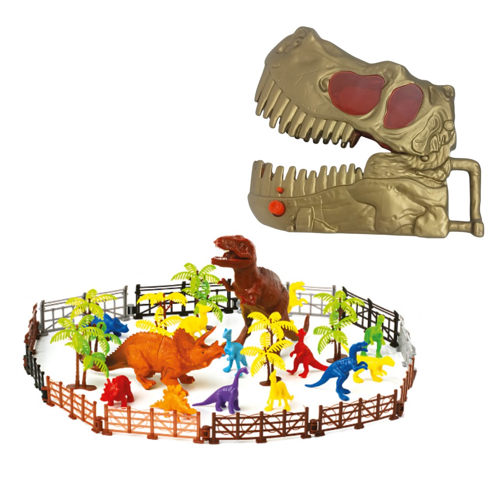 T-Rex Saklama Çantalı Dev Dinozor Parkı Oyun Seti - Sarı