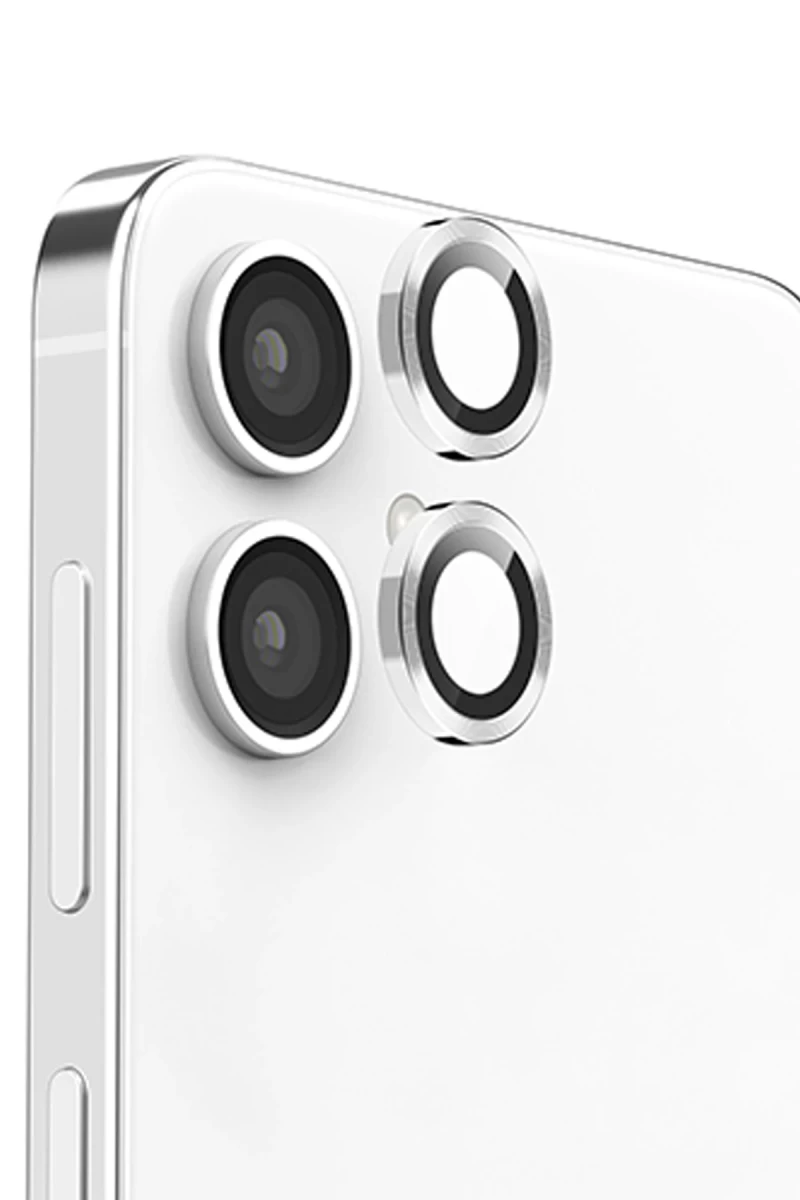 Samsung Galaxy A06 Uyumlu Raze Metal Kamera Lens - Gümüş