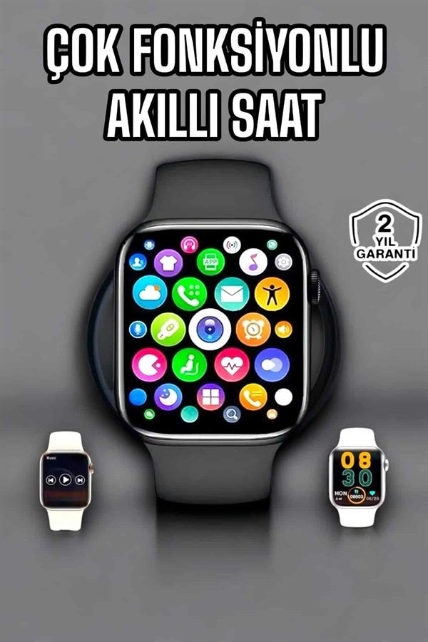 Amoled Ekranlı Akıllı Saat GPS ve Uyku Takibi Özellikli