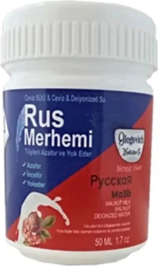 Olegovich Medicine Rus Merhemi Tüy Azaltıcı ve Yok Edici Bakım Kremi 50 ml x 1 Adet