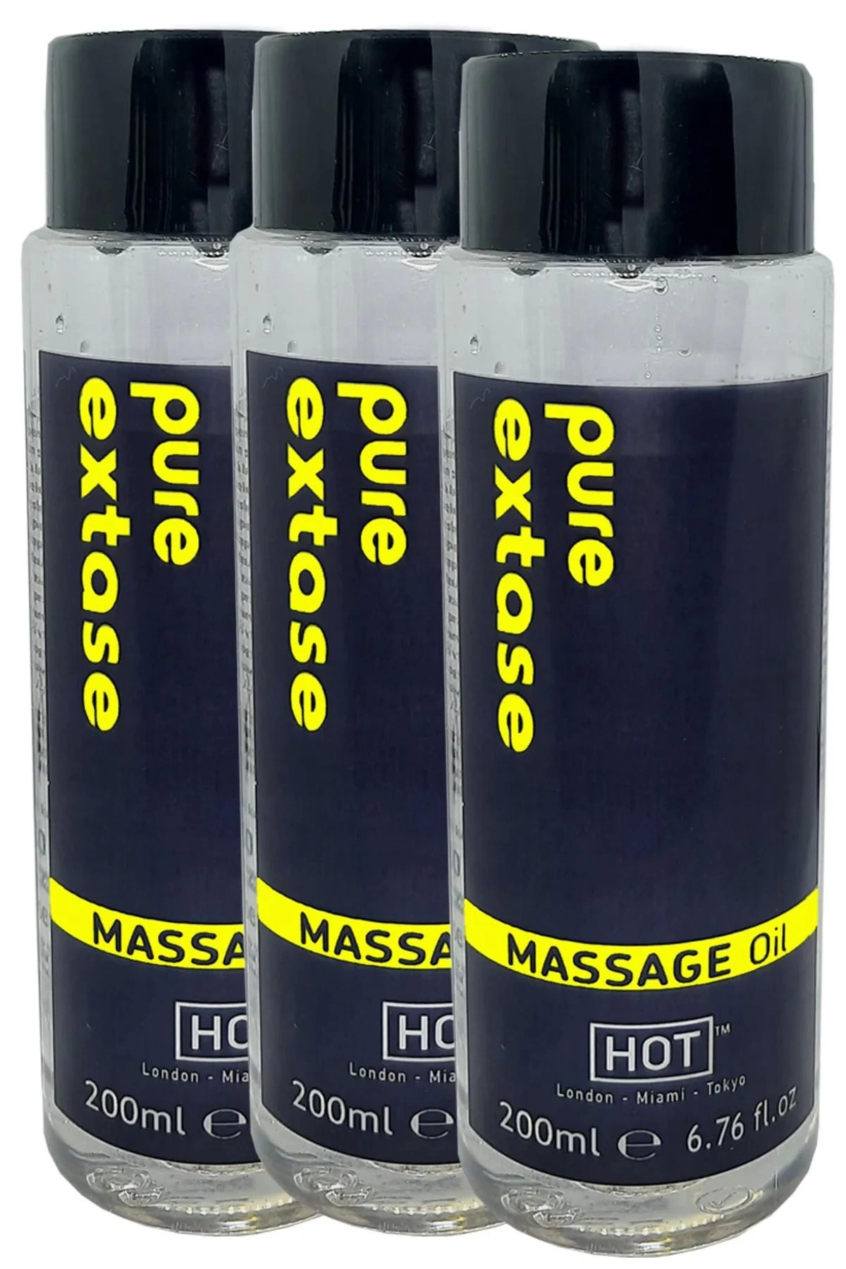 Pure Extase Massage Oil 600 ml Aromalı Masaj Yağı x 3 Adet