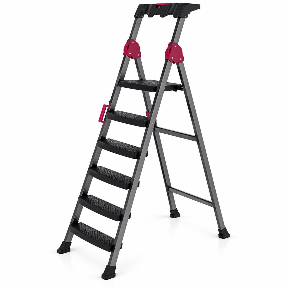 5+1 Basamaklı Metal Merdiven 150KG.TAŞIMA