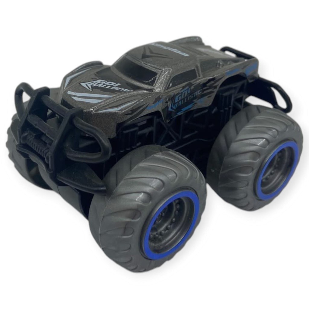 Superior Burst Siyah Renkli Mini Monster Truck - 8 cm Hareketli Tekerlekli Oyuncak Araba