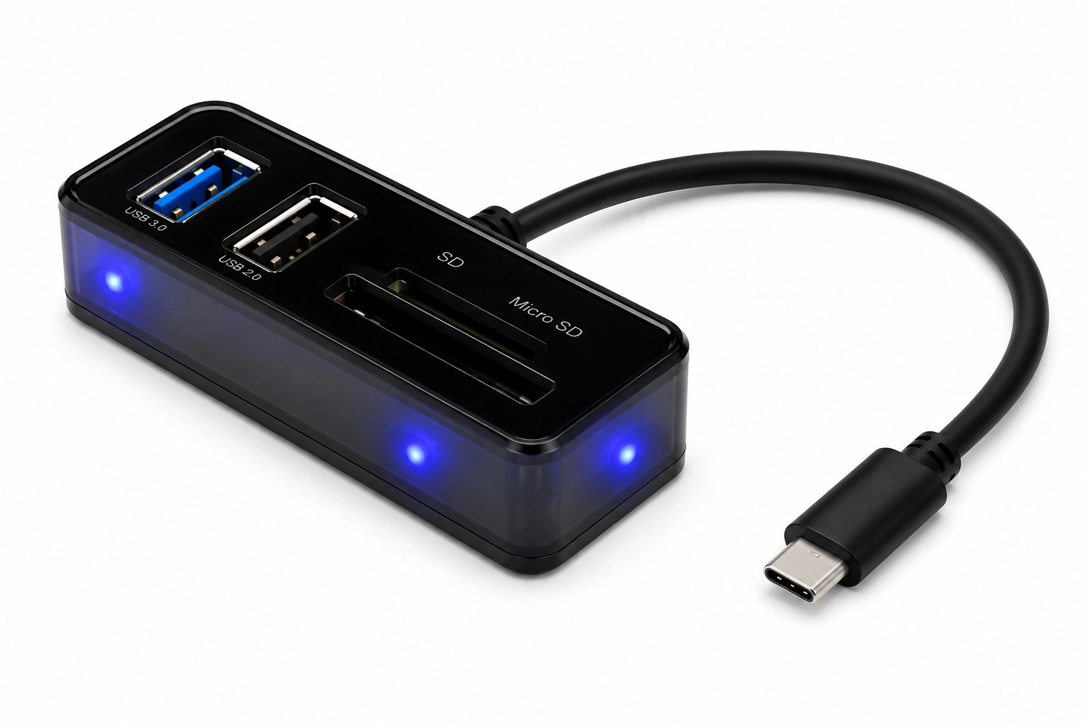 Fonksiyonel Type-C Hub Kart Okuyucu 4 Port 10 Gbps