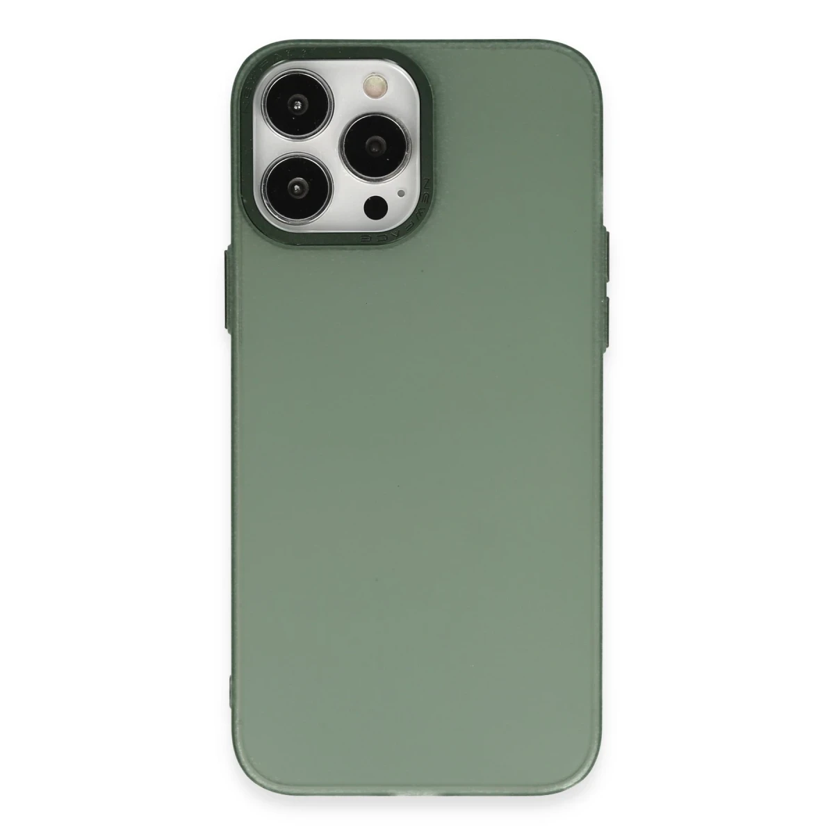 Apple iPhone 14 Pro Max Kılıf Modos Metal Kapak - Koyu Yeşil