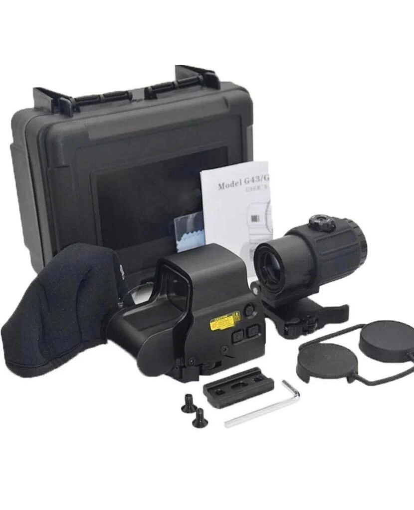 558-G43 XPS2 Hedef İşaretleyici Red Dot - Holografik Nişangâh, 5x Büyütmeli Set-Siyah
