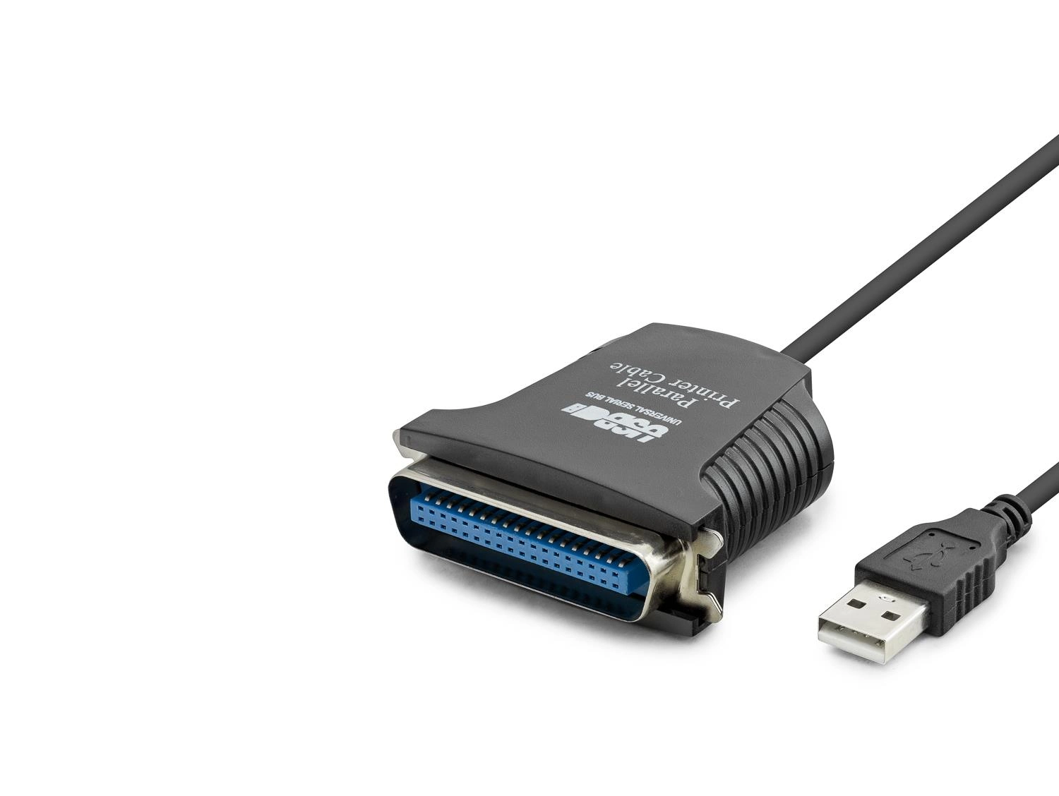 Pratik Usb To Paralel Lpt Dönüştürücü Kablosu 80 Cm Siyah