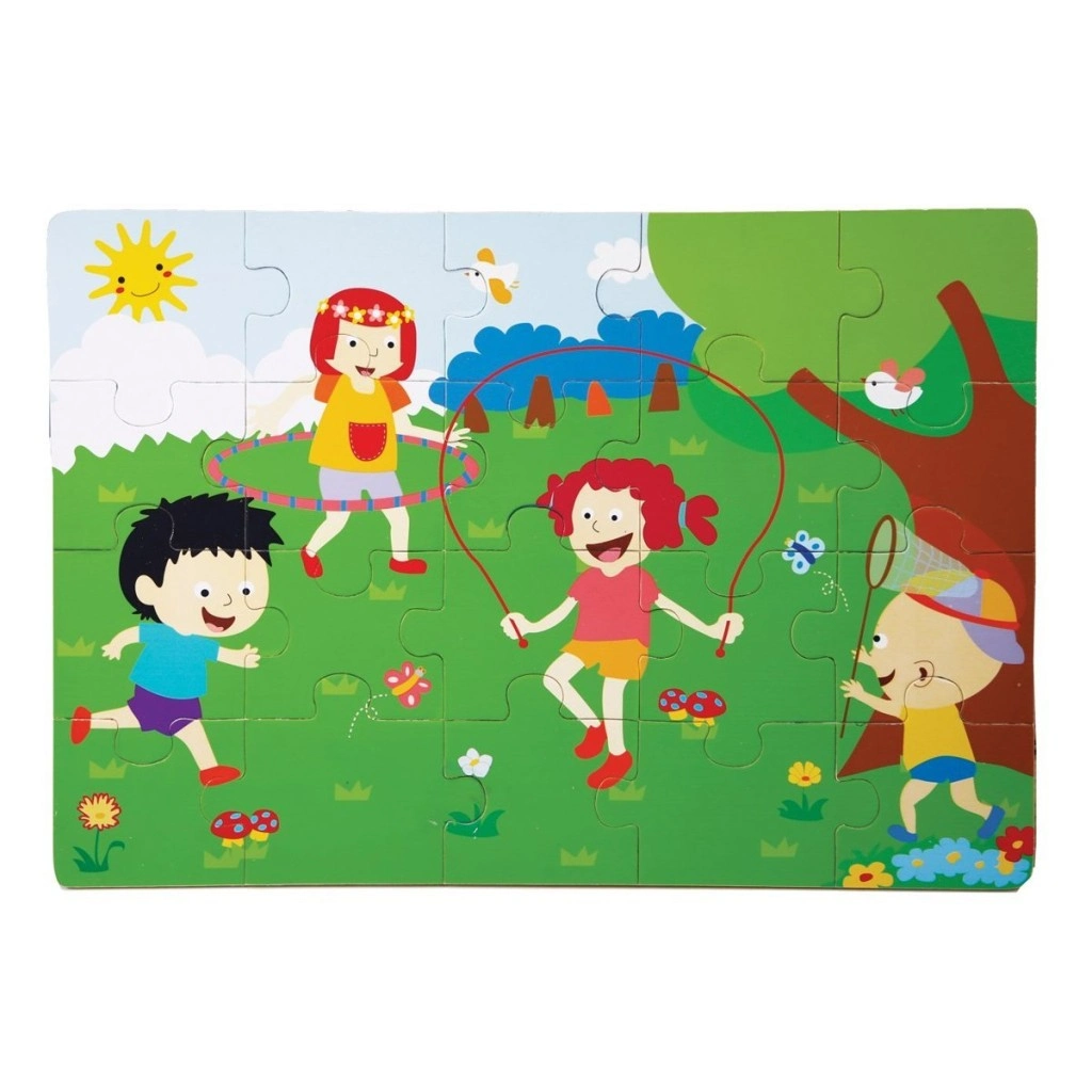 Eğlenceli İlkbahar Ahşap Yer Puzzle 1 Adet