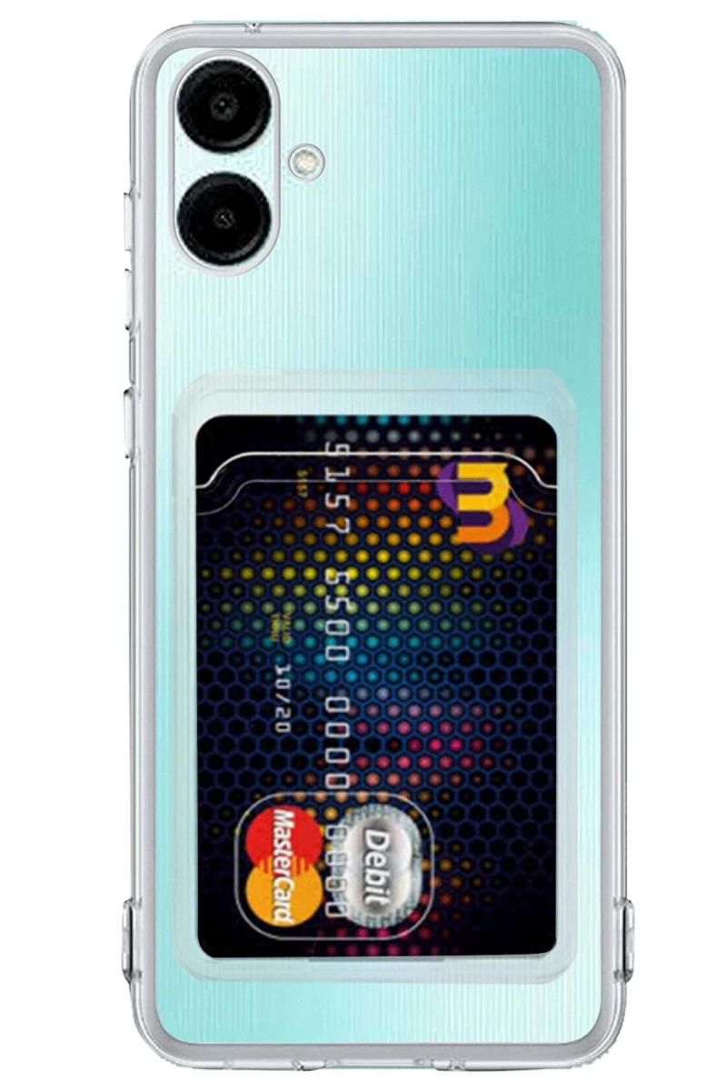 Samsung Galaxy A06 Uyumlu Kılıf Kart Şeffaf Silikon - Şeffaf