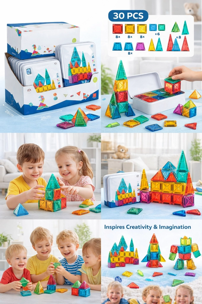 Pratik Mini Blok Metal Kutu 24 Parça Set