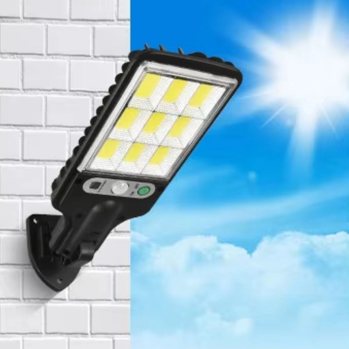 Kumandalı Solar Duvar LED 3 Işık Modu Dış Mekan