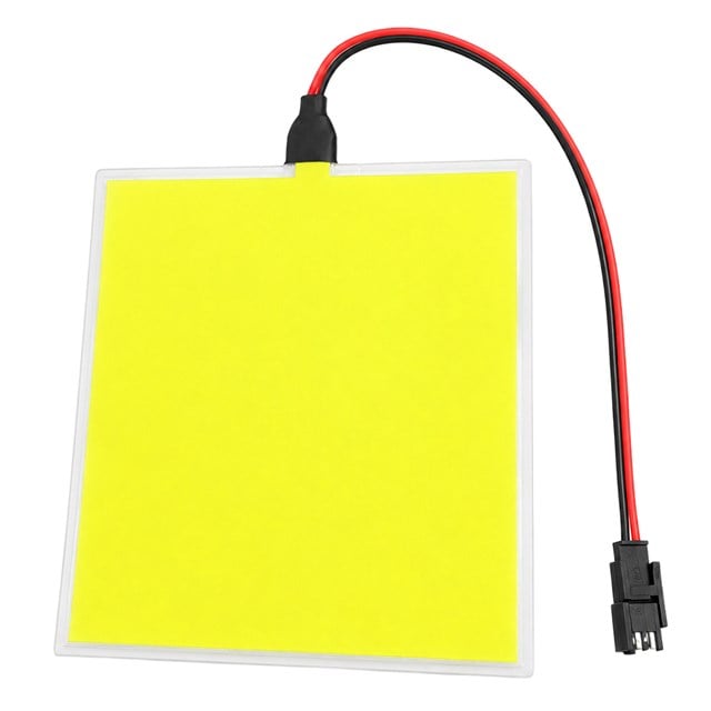 PM-37725 100x100mm Elektrominesans (EL) 3V Led Panel Sarı Aydınlatmalı Esnek Yapı