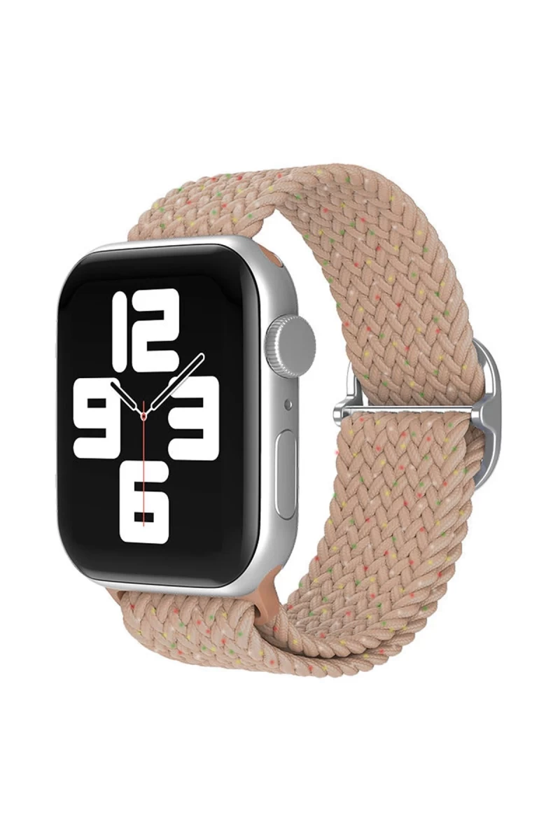 Apple Watch 42mm Uyumlu Star Kordon - Benekli Pudra