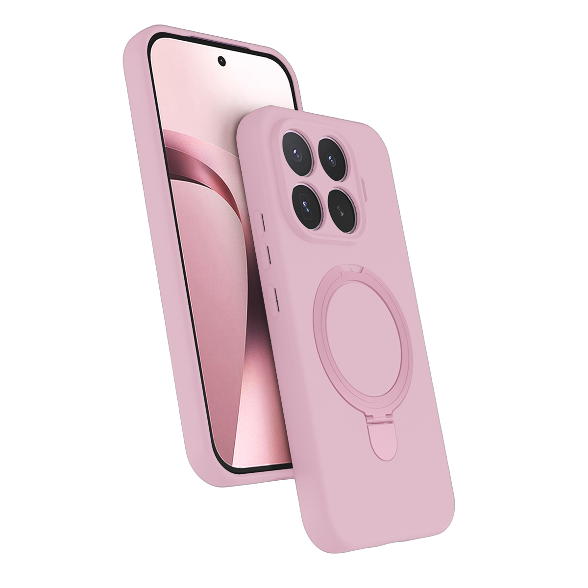 Xiaomi Mi 17T Pro Regal Magsafe Standlı Kapak - Açık Pembe