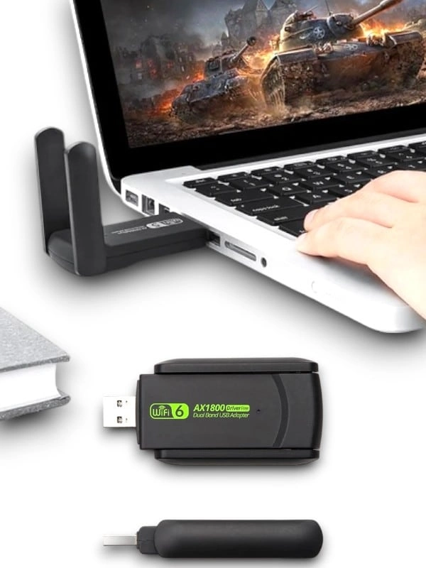 Kablosuz Dual Band Wifi Adaptör USB 3.0 1200 Mbps
