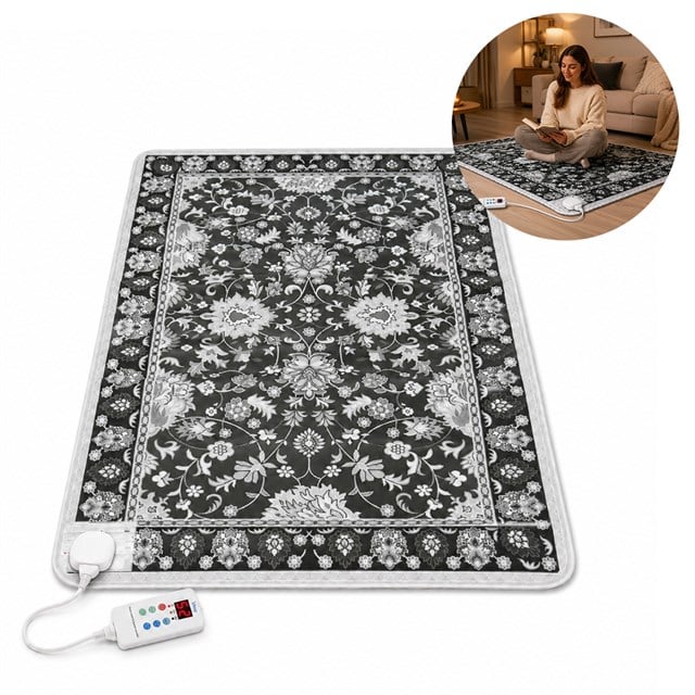 TY-1*2 859W 100X200CM Isıtmalı Pad Halı - Dijital Termostatlı Karbon Kristal Teknolojisi