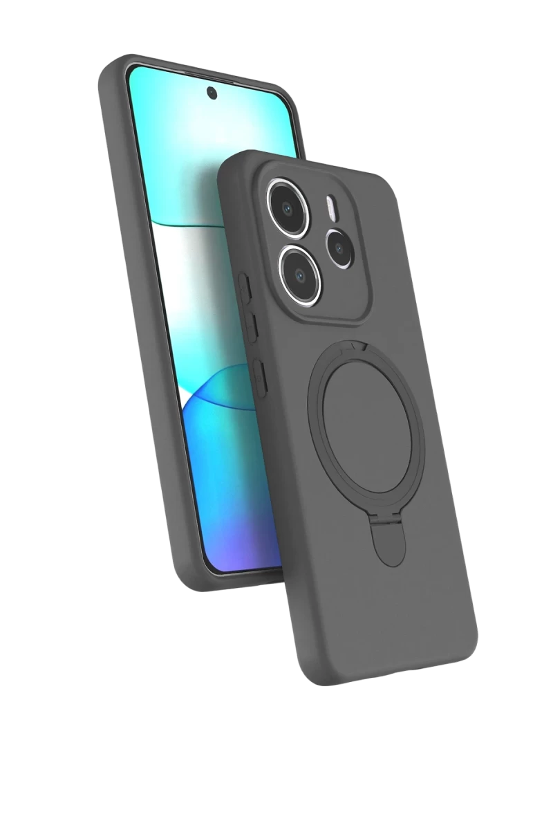Xiaomi Redmi Note 14 4G Uyumlu Regal Magsafe Standlı Kapak - Titan Gri