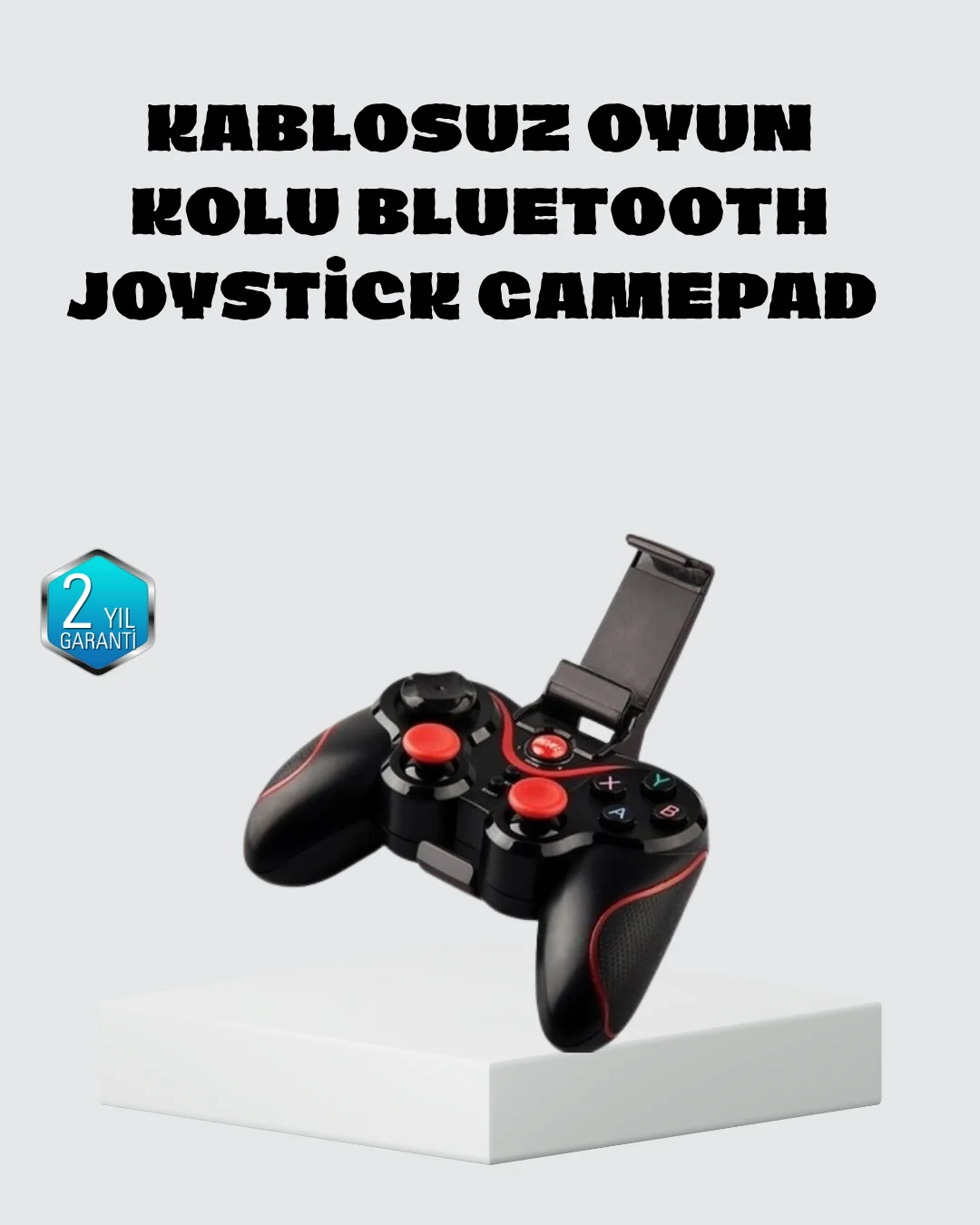 Kablosuz Bluetooth Oyun Kolu Mobil TV PC Uyumlu Ergonomik Tasarım