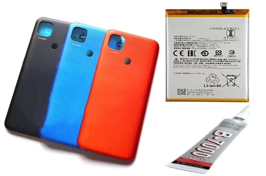 REDMİ 9C Uyumlu ARKA BATARYA KAPAĞI ,BATARYA VE B7000 YAP