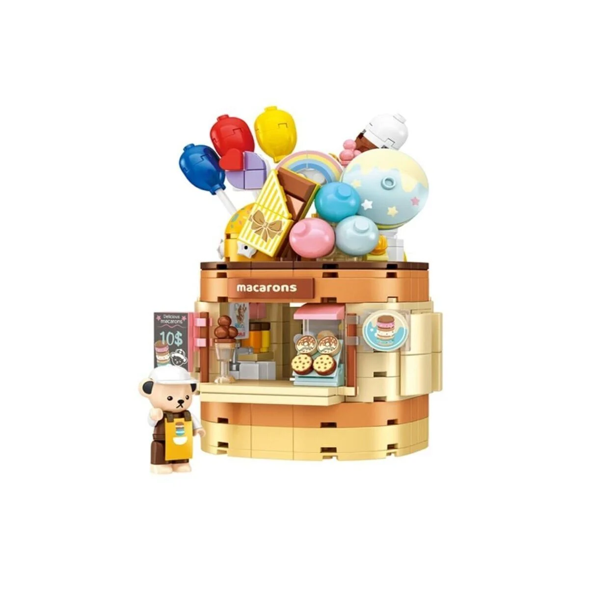 P881201 Panlos Teddy Bear Koleksiyonu Dondurma Dünyası 354 Parça Block Oyuncak