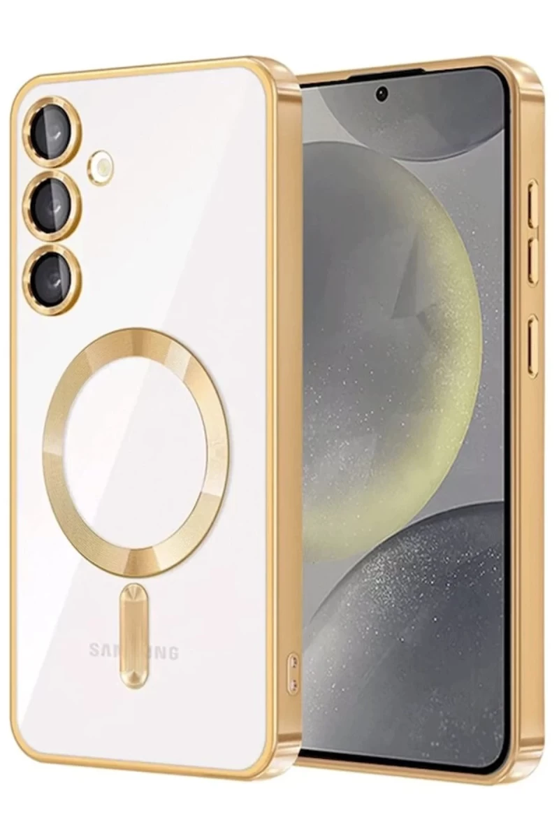 Samsung Galaxy A54 5G Uyumlu Kross Magneticsafe Kapak - Gold