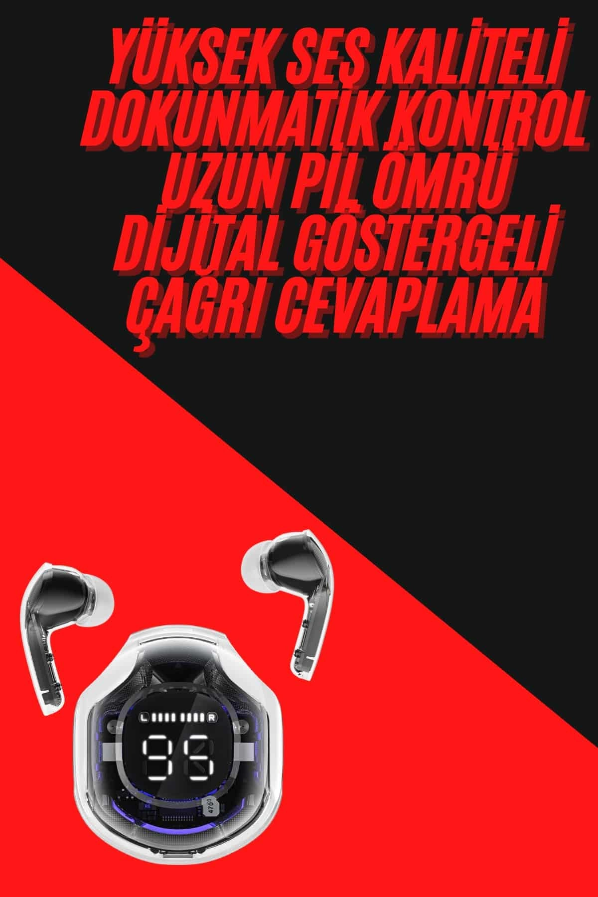Ultra Bass Bluetooth Kulaklık 5.3 Teknoloji ile Oyun ve Müzik İçin