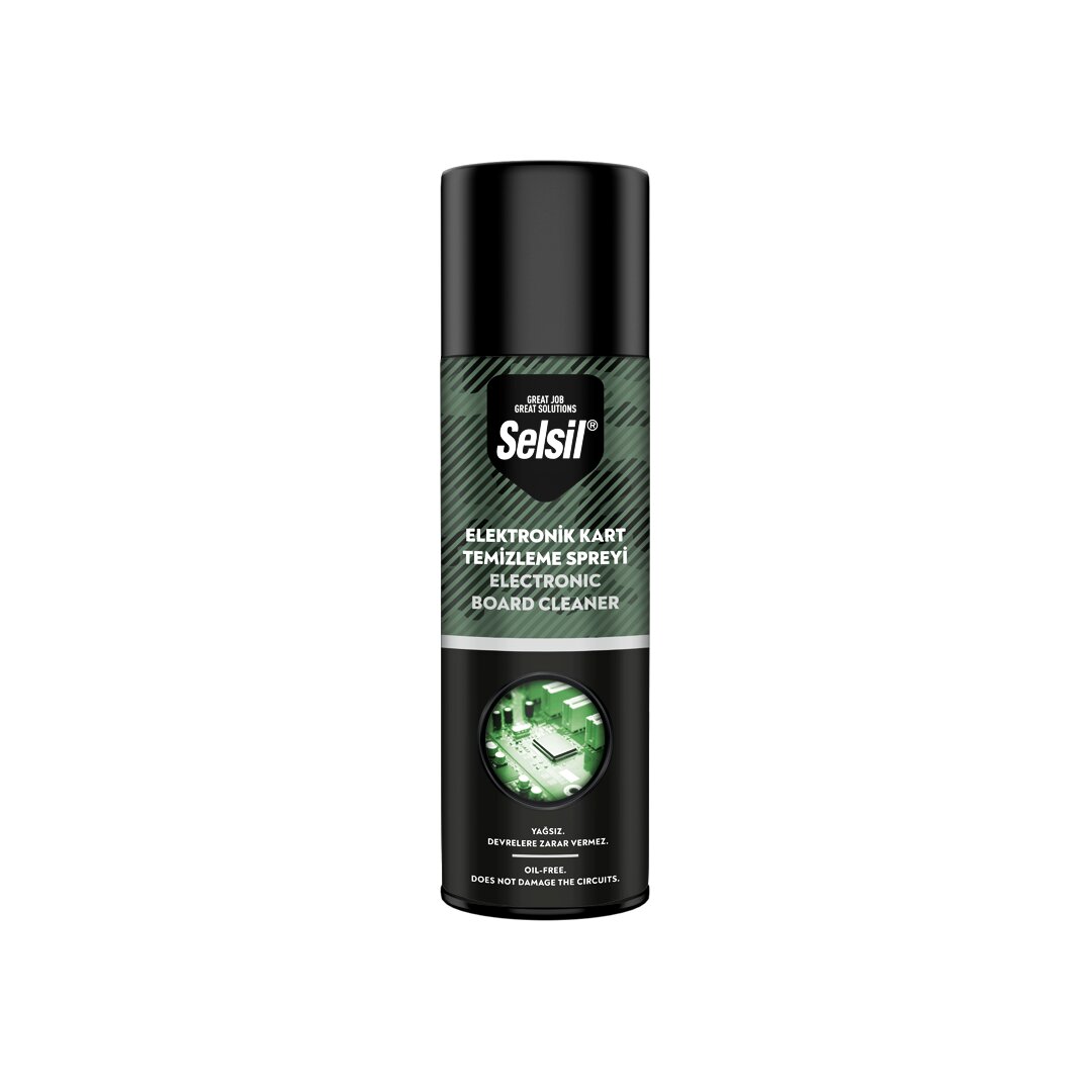 Selsil Elektronik Kart Temizleme Spreyi 500ML Yağsız - Devrelere Zarar Vermez