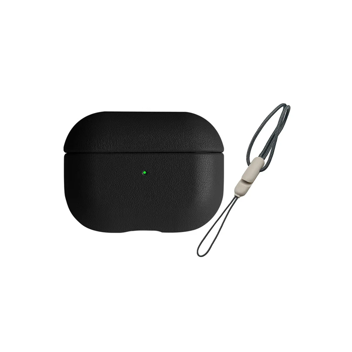Apple Airpods 3 (3.nesil) 405 Deri Kılıf - Siyah