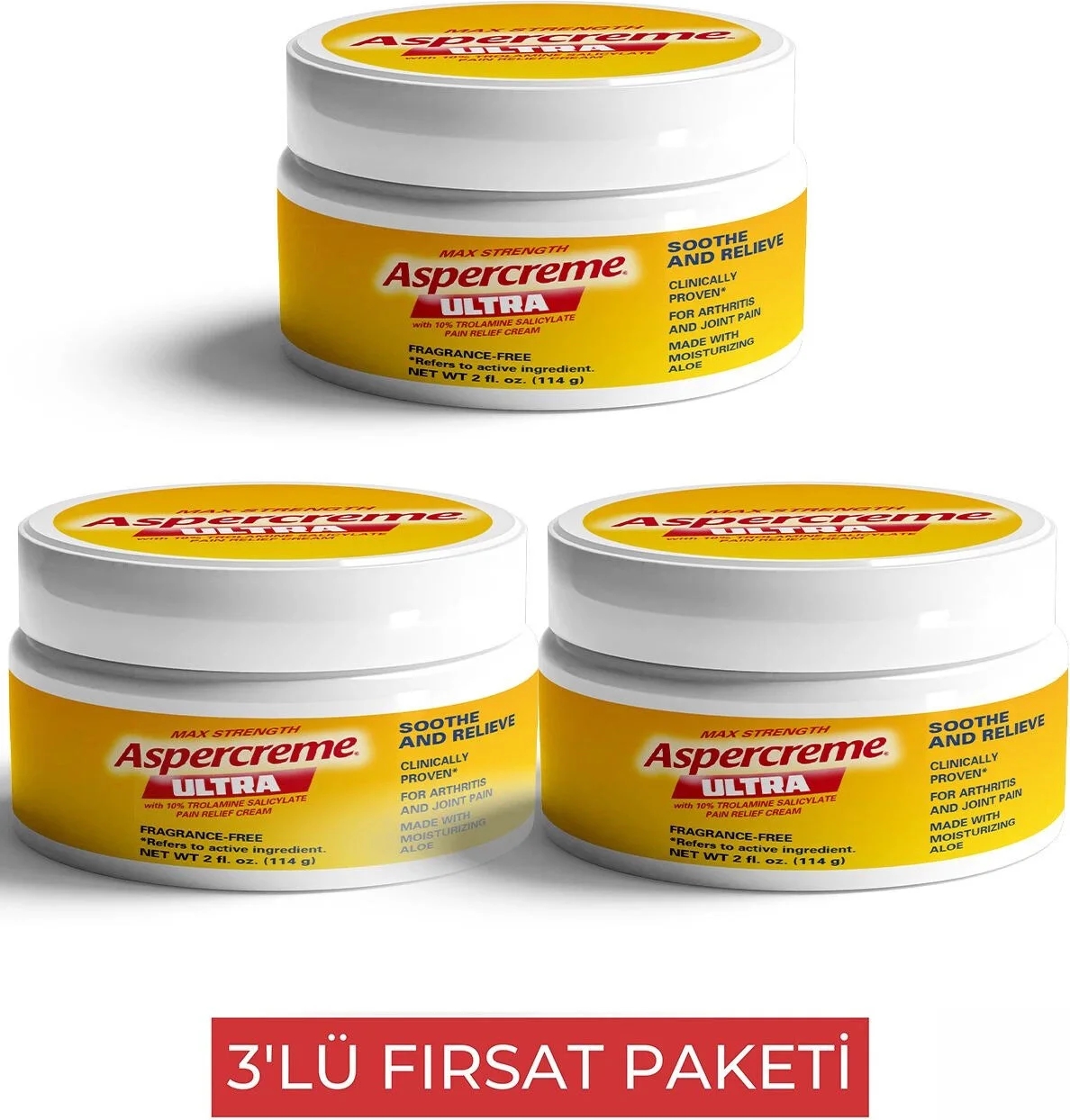 Aspercreme Ultra Masaj Kremi  3 Adet