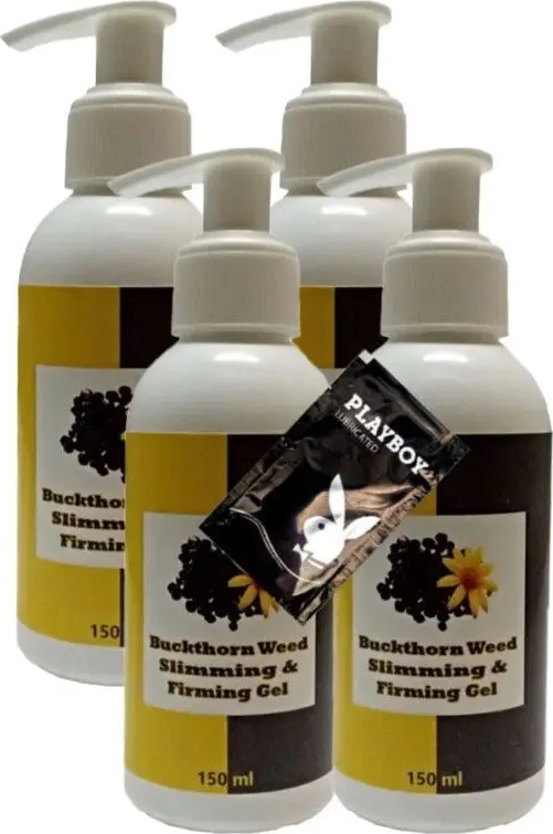 Süper Buck Thorn Weed Slimming Bakım Masaj Kremi 4X150 ml + 1 Adet Jel ile