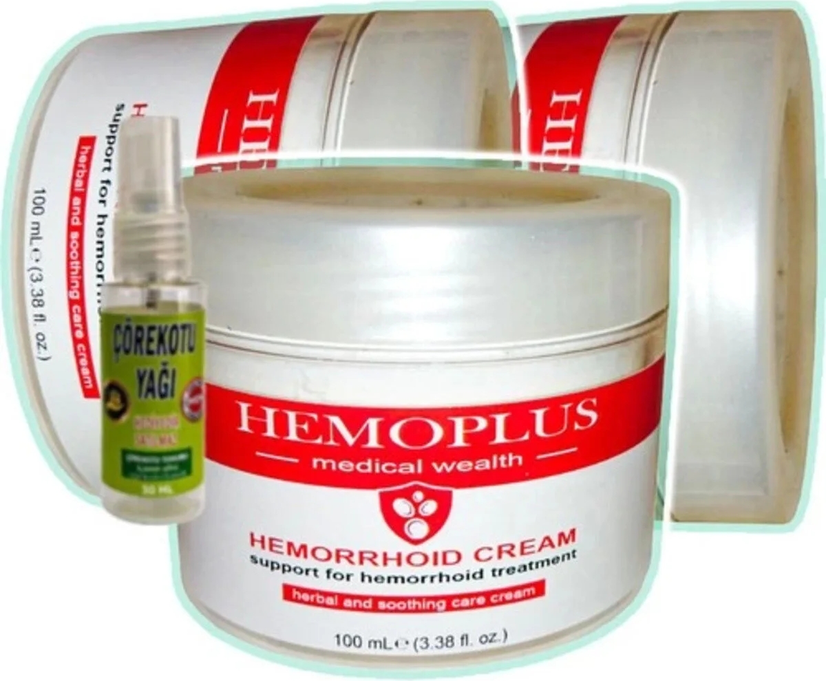 Süper Hemoplus Krem 100 ml x 3 Adet + Çörek Otu Yağı 30 ml