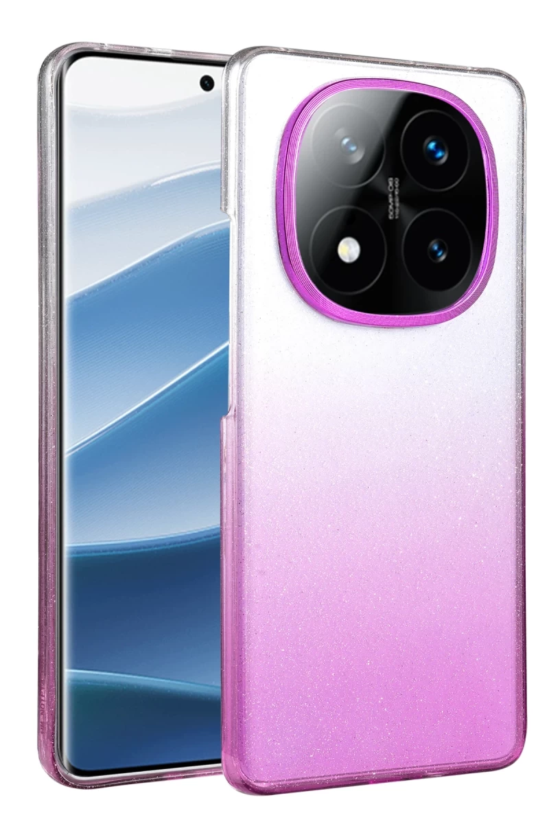 Xiaomi Redmi Note 14 Pro 5G Uyumlu Glossy Kapak - Mor